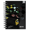 AGENDA DIARIA 2014 STANDARTD AYRTON SENNA MARCA POMBO WIRE-O BB1AS-001V