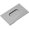 Porta Cartão em Alumínio Escovado